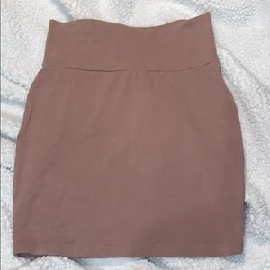 Bodycon mini skirt.